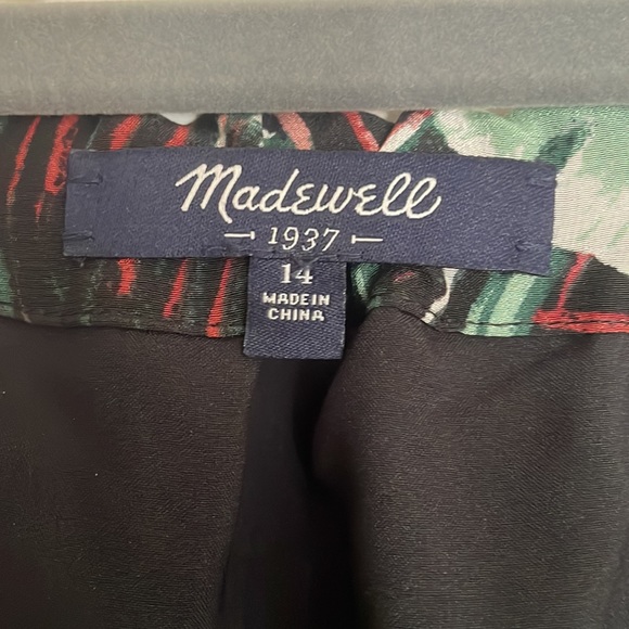 Silk Madewell palm print dress - Picture 2 of 5